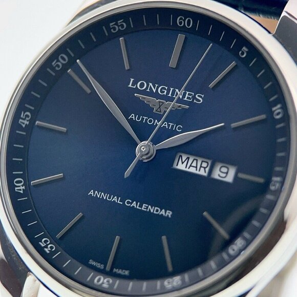 Longines Master Collection Steel Blue Dial 42mm Automatic Men’s Watch L2.920.4 - Picture 2 of 9